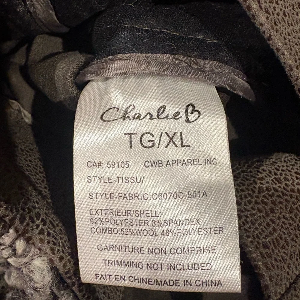 Charlie B Moto Jacket XL NEW